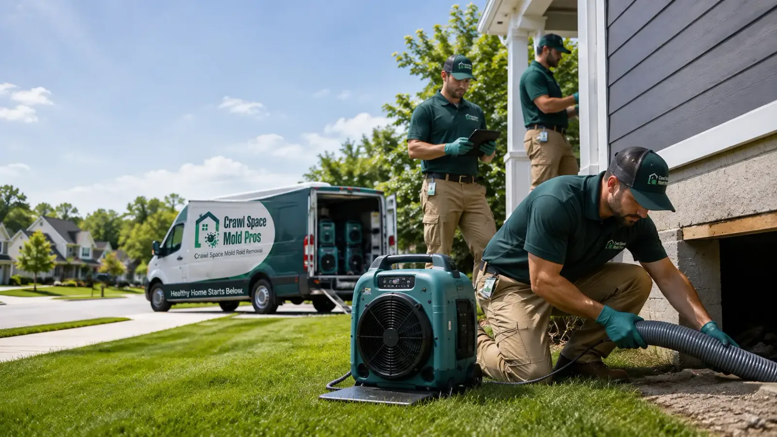Crawl Space Mold Removal in Carleton, MI